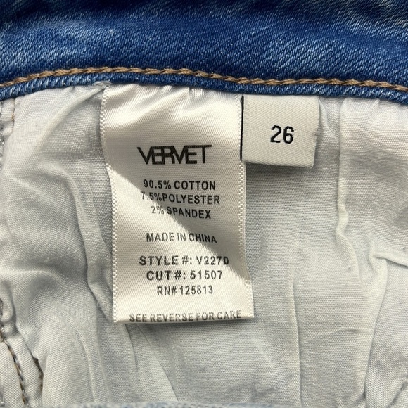 Vervet By Flying Monkey Straight Leg Size 26 - Picture 9 of 16